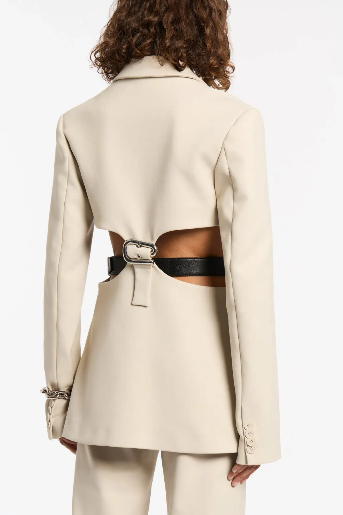 Sir The Label Musee Contoured Blazer Ecru Size 3 / AU 12 - Image 2