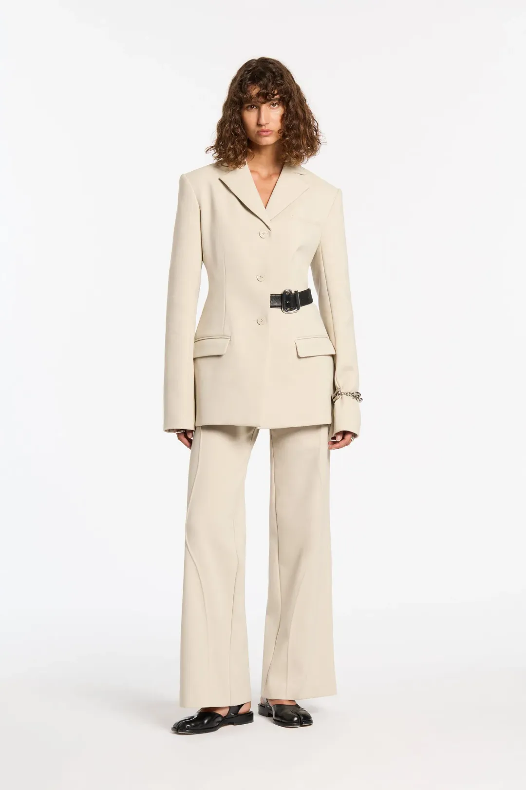 Sir The Label Musee Contoured Blazer Ecru Size 3 / AU 12 for rent on The Volte - main image