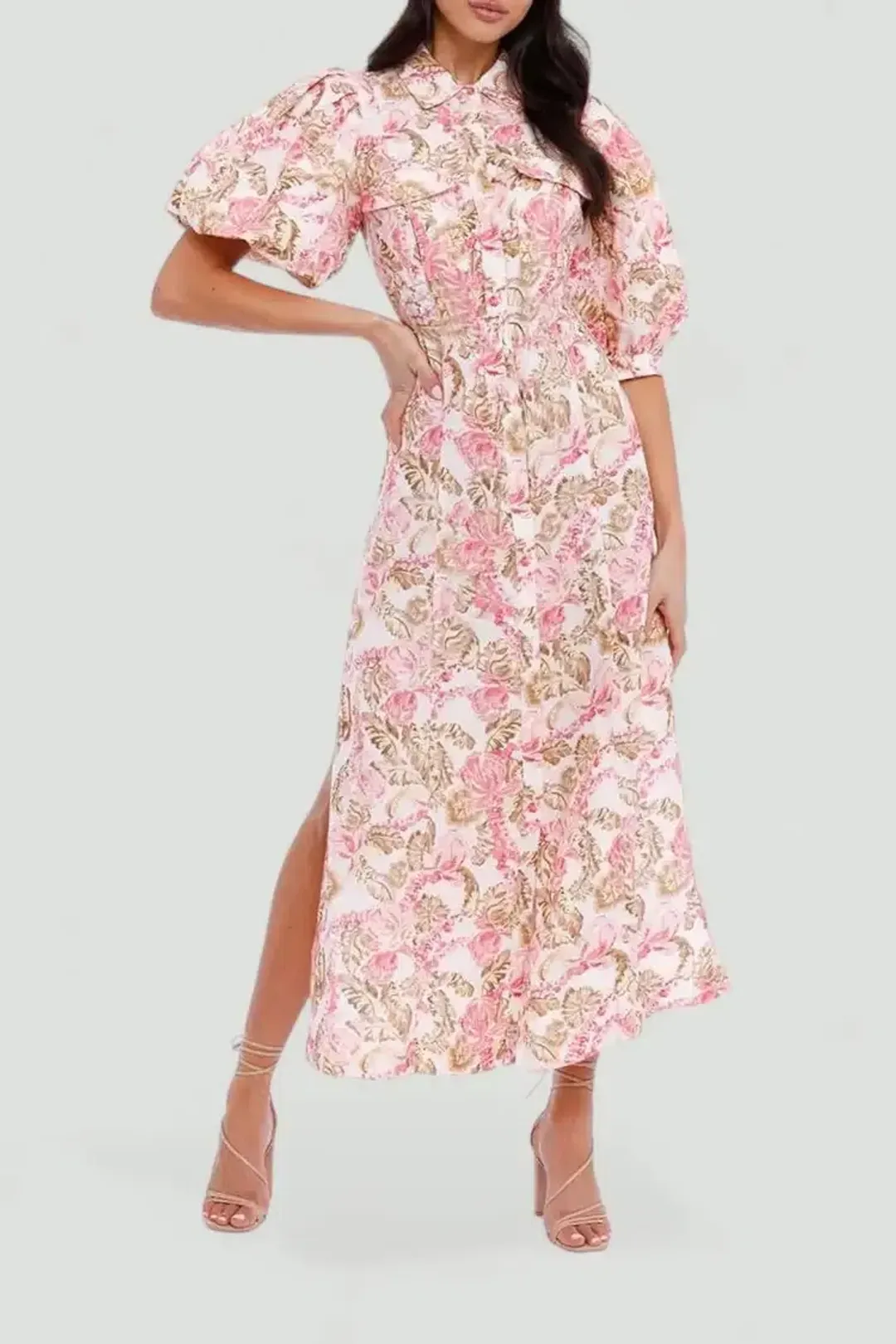 Significant Other Deanna Dress in Sangria Floral Size 6 for rent on The Volte - main image