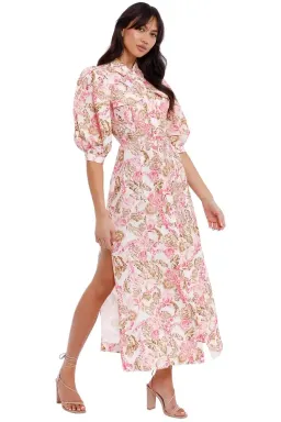 Significant Other Deanna Dress in Sangria Floral Size 6 for rent on The Volte - image 4