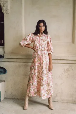 Significant Other Deanna Dress in Sangria Floral Size 6 for rent on The Volte - image 1