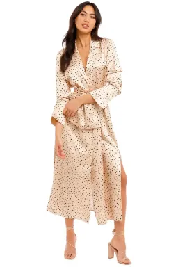 Significant Other Amara Dress in Cream Black Polka Size 10 for rent on The Volte - image 1