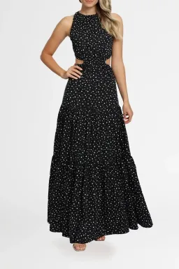Significant Other Poppy Dress in Black Cream Polka Size 12 for rent on The Volte - image 3