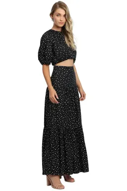 Significant Other Poppy Top and Skirt Set in Black Cream Polka Size 12 for rent on The Volte - image 1