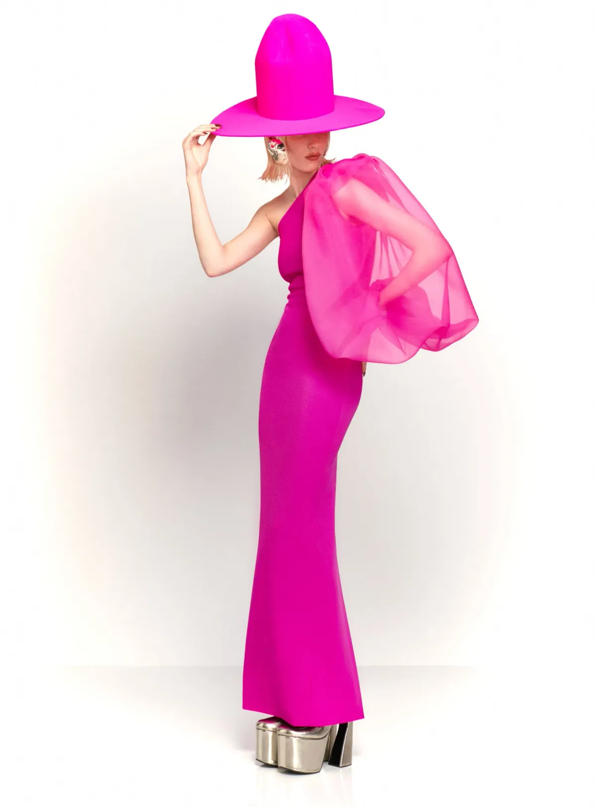 Solace London The Hudson Maxi Dress in Pink Size 8 - Image 1