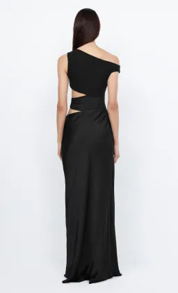 Bec and Bridge Whorl Asym Cut Out Asymmetrical Maxi Dress in Black Size 8 for rent on The Volte - image 2