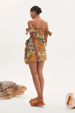 Alemais Archie Flounce Mini Dress Print Size 10 for rent on The Volte - image 2
