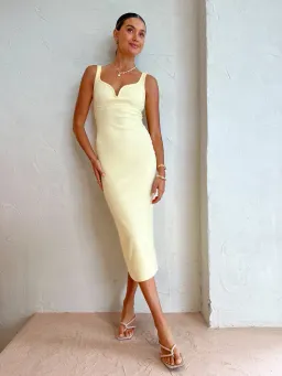 Viktoria and Woods Margarita Dress in Lemon Marle Size 4 / AU 14 for rent on The Volte - image 5