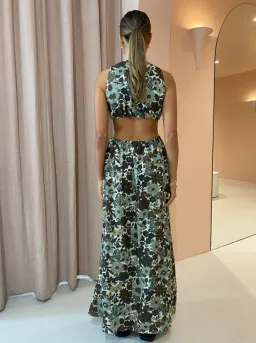 Sir the Label Constantine Cut Out Midi Dress Floral Size 3 / AU 12 for rent on The Volte - image 3
