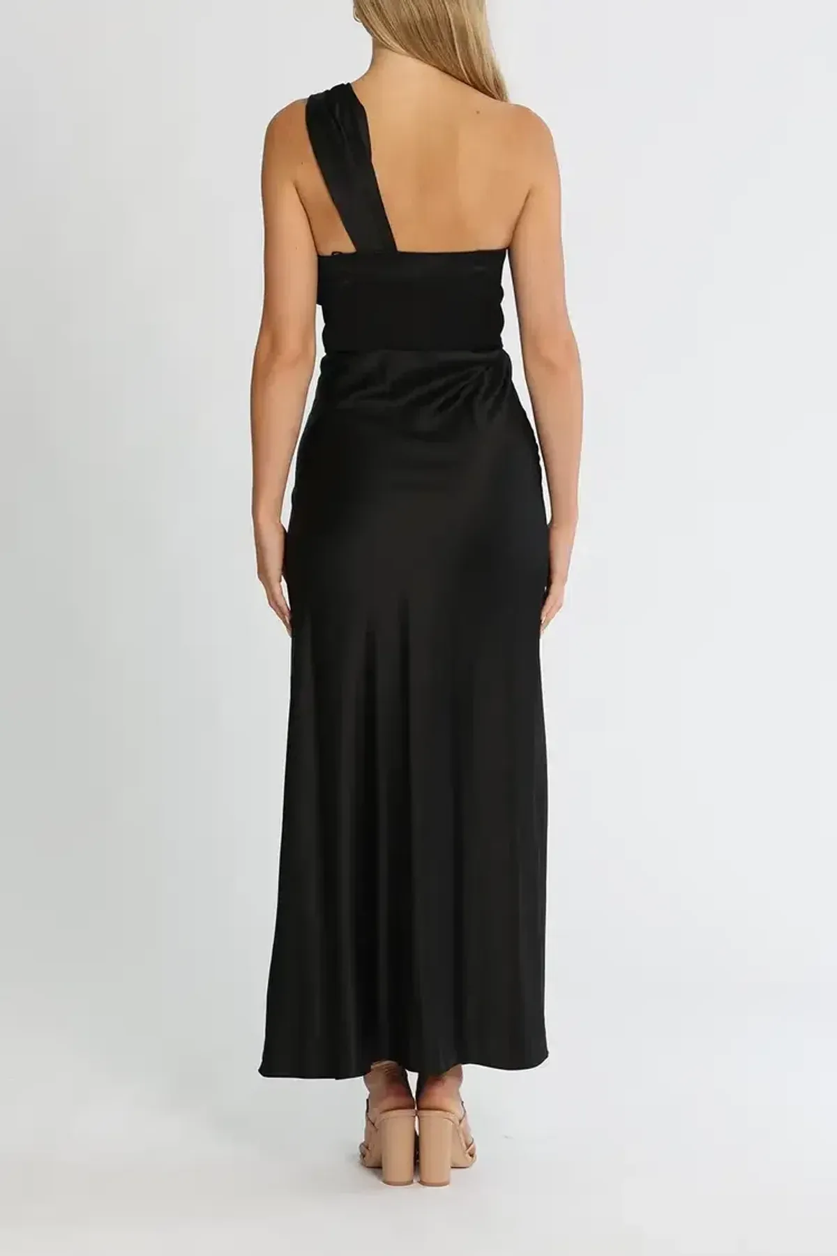 Significant Other Macy Midi Dress in Black Size 14 - Image 3