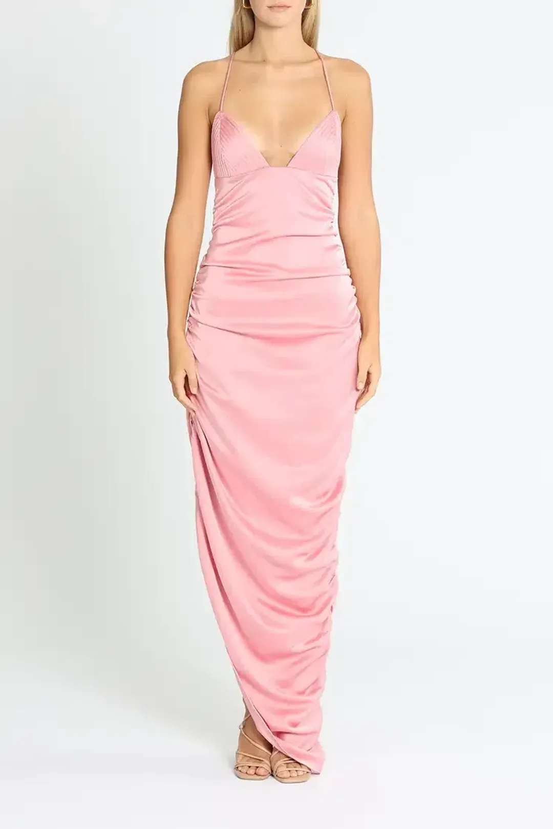 Paris Georgia Fred Dress in Dusty Pink Size 10 for rent on The Volte - main image