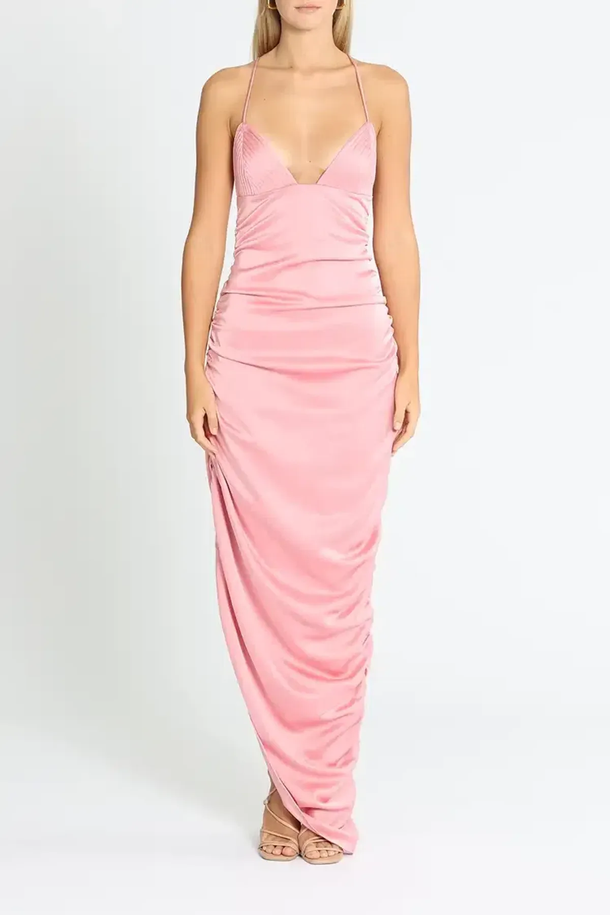 Paris Georgia Fred Dress in Dusty Pink Size 10 for rent on The Volte - main image