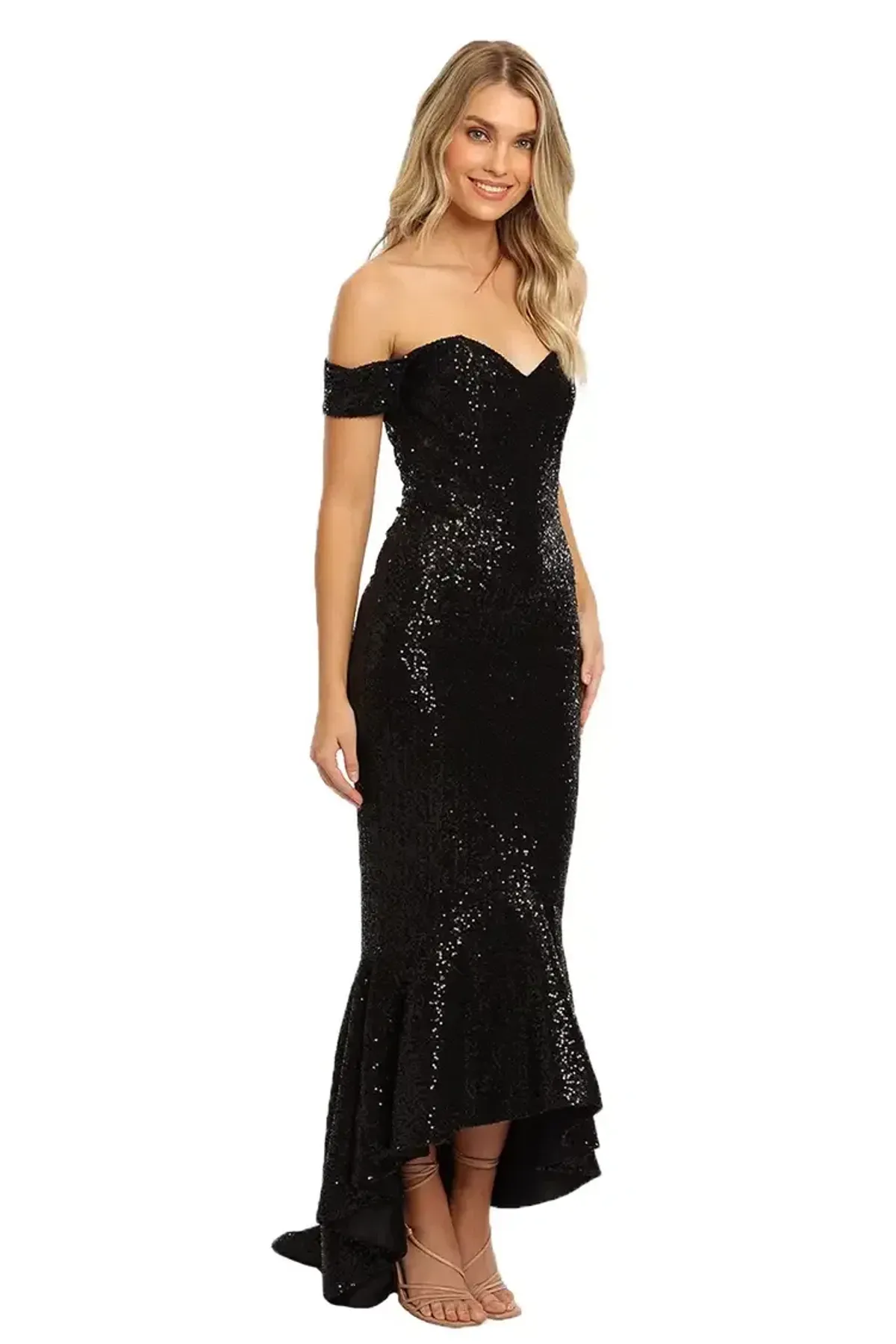 Portia and Scarlett Diamond Gown in Black Size 6 - Image 2