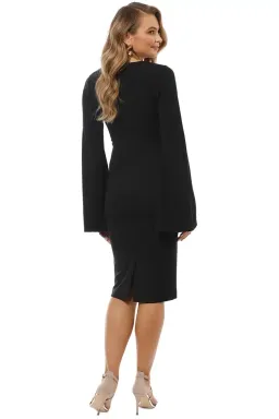 Pasduchas Amaryllis Midi Dress in Black Size 8 for rent on The Volte - image 3
