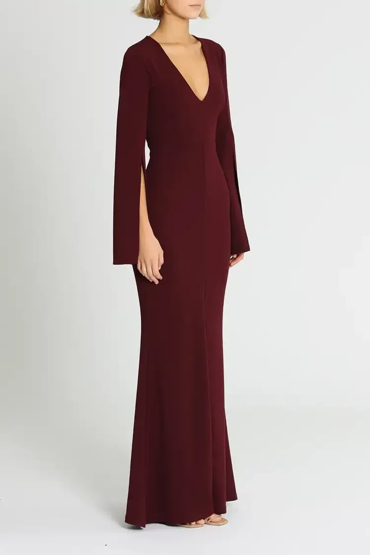 Pasduchas Amaryllis Gown in Wine Size 8 - Image 2