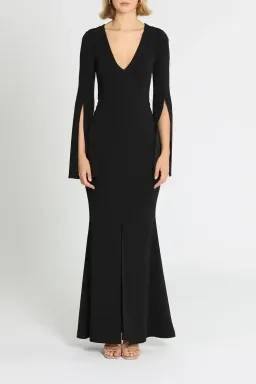 Pasduchas Amaryllis Gown in Black Size 12 for rent on The Volte - image 1