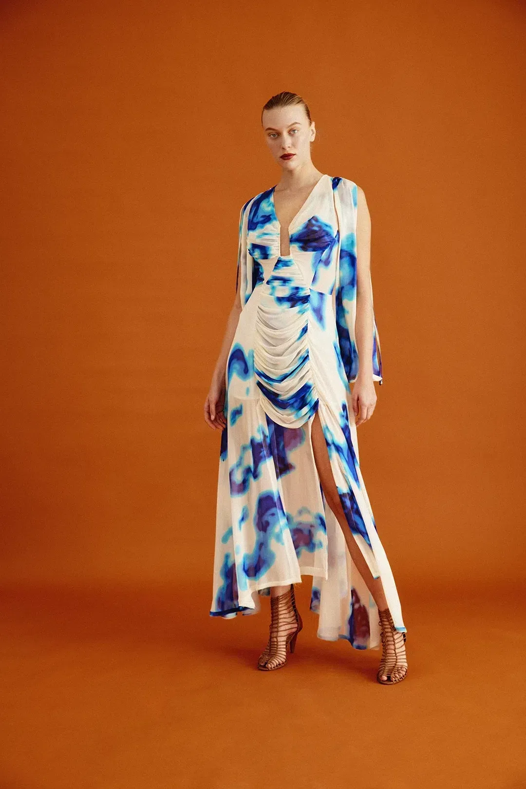 KitX Majestic Dreamer Dress w Cape Sleeves Print Size 8 for rent on The Volte - main image