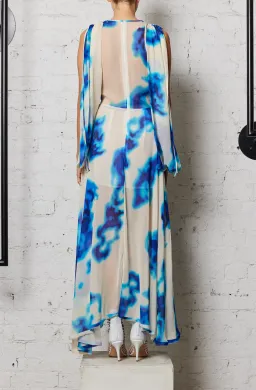 KitX Majestic Dreamer Dress w Cape Sleeves Print Size 8 for rent on The Volte - image 6