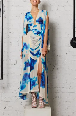 KitX Majestic Dreamer Dress w Cape Sleeves Print Size 8 for rent on The Volte - image 3