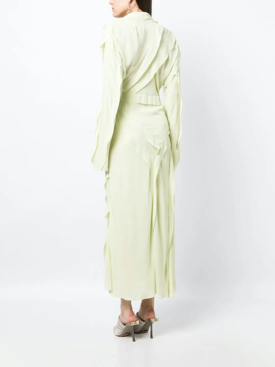 Rachel Gilbert Delfy Sleeve Midi Dress Seafoam Size 0 / AU 6 for rent on The Volte - main image