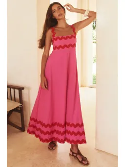 Mister Zimi Vivi Dress In Pink Ric Rac Size AU 8 for rent on The Volte - image 2