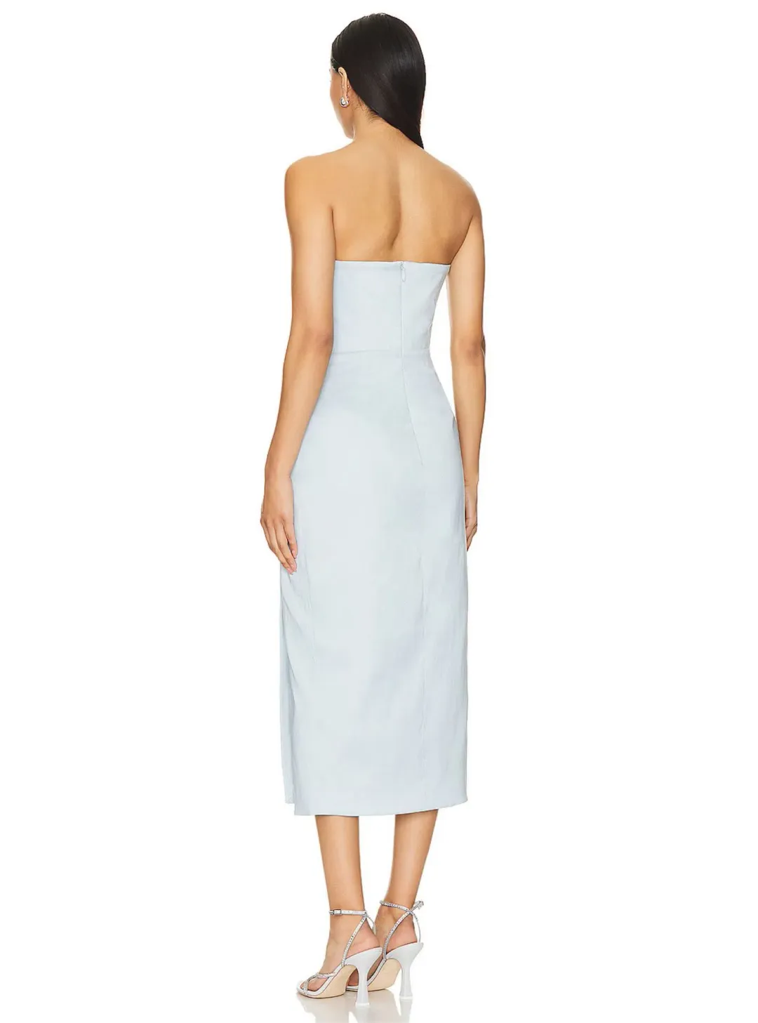 Rachel Gilbert Mira Midi Dress Blue Size AU 6 for rent on The Volte - main image