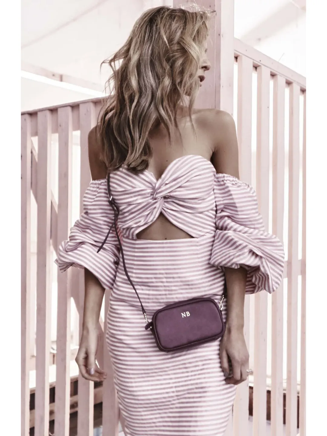 Asilio Candy Eyed Midi Dress Pink Size AU 10 for rent on The Volte - main image