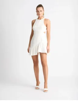 Sheike Isla Mini Dress in Ivory Size 12 for rent on The Volte - image 1