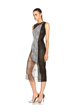 Jonathan Simkhai Wire Lace Curve Dress Black Combo Size 8 for rent on The Volte - image 3