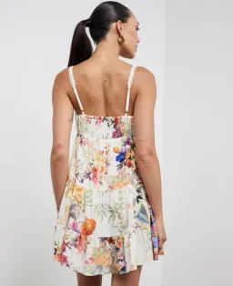 Camilla Gathered Bust Tiered Mini Dress Friends With Frescos Size XS / AU 8 for rent on The Volte - image 3