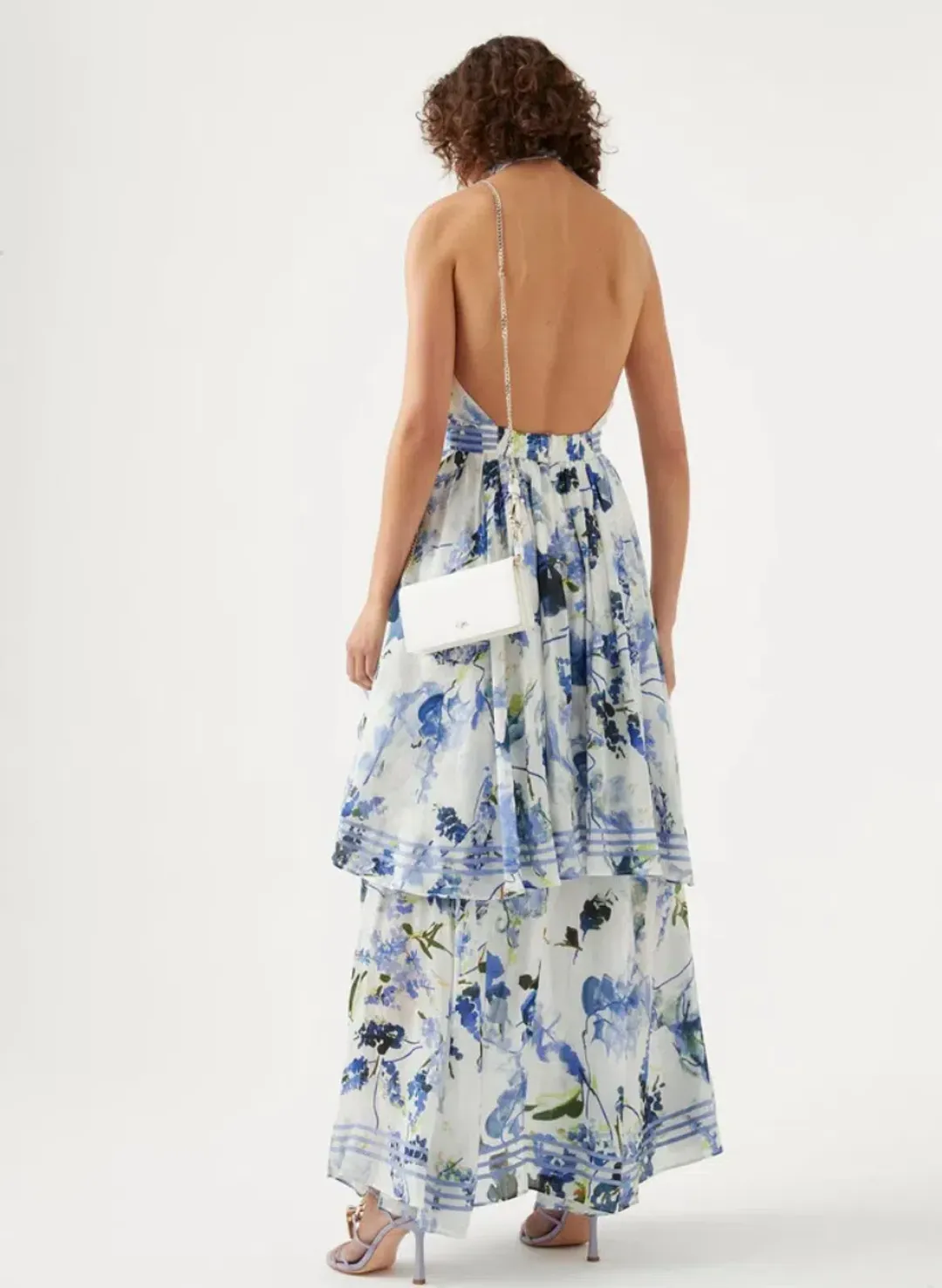 Aje Sienna Maxi Dress Lavenders of Provence Print Size 6 for rent on The Volte - main image