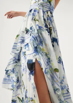 Aje Sienna Maxi Dress Lavenders of Provence Print Size 6 for rent on The Volte - image 4