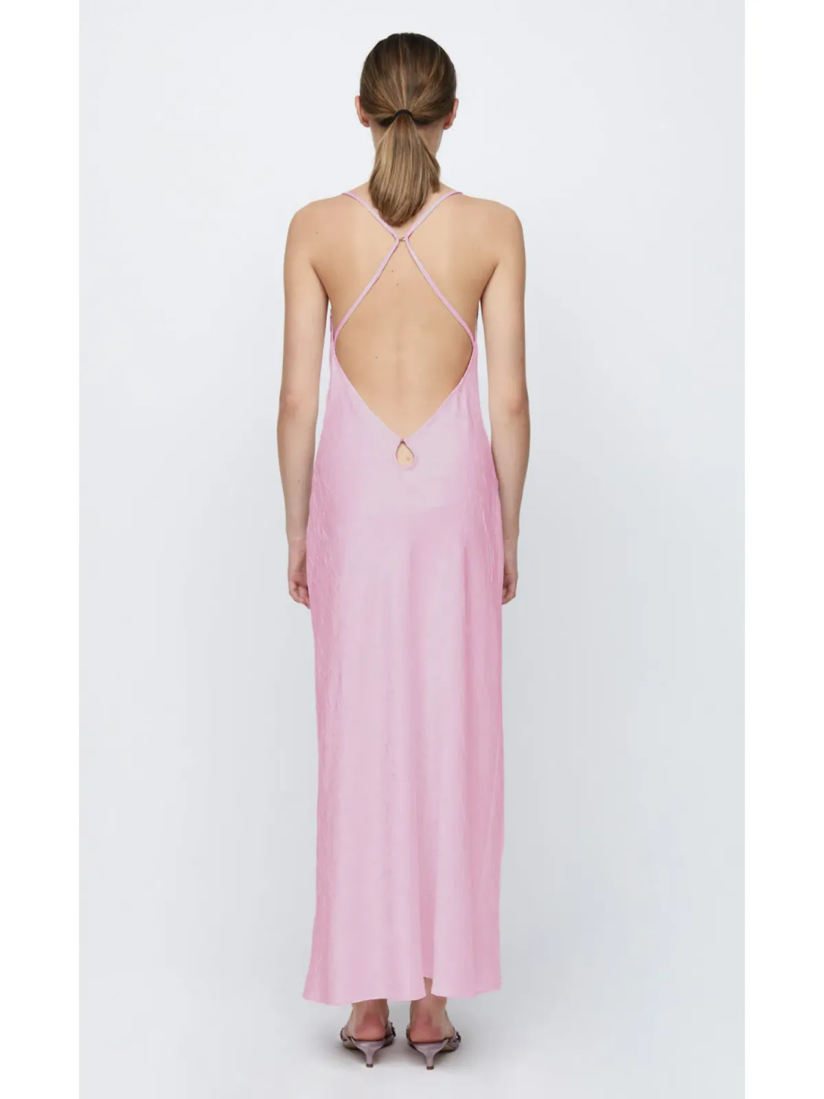 Bec & Bridge Carolina Maxi Dress Quartz Pink Size AU 10 - Image 4