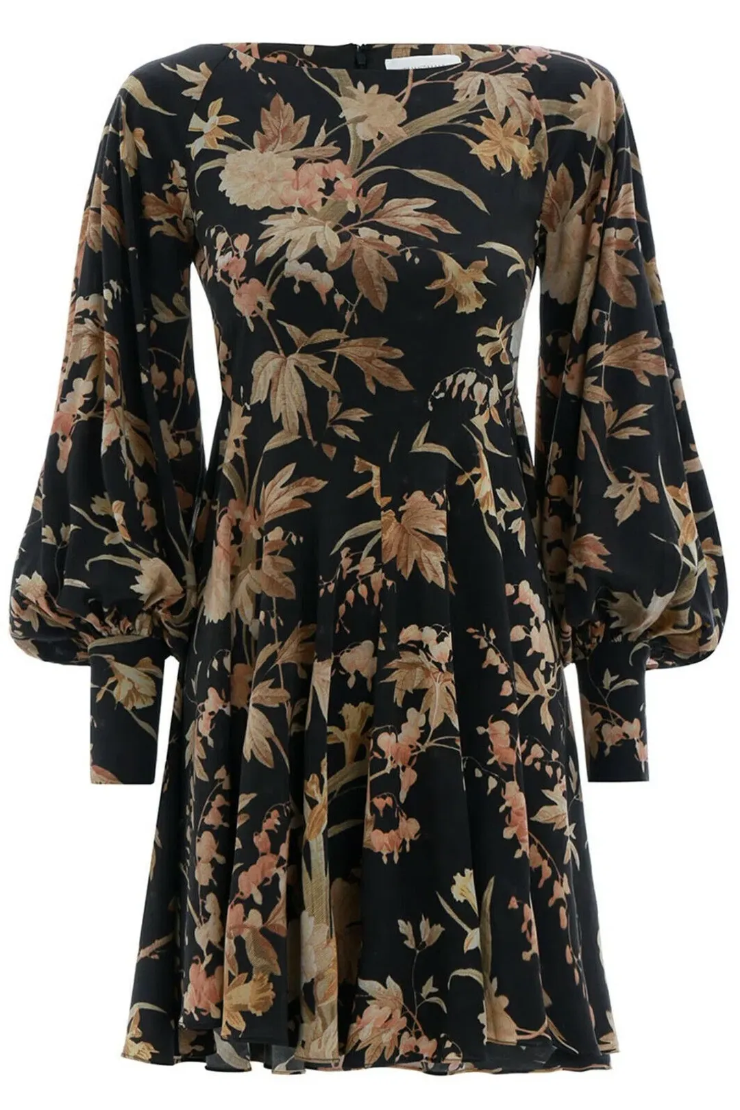 Zimmermann Unbridled Basque Mini Dress Black Floral Size 0 / AU 8 for rent on The Volte - main image