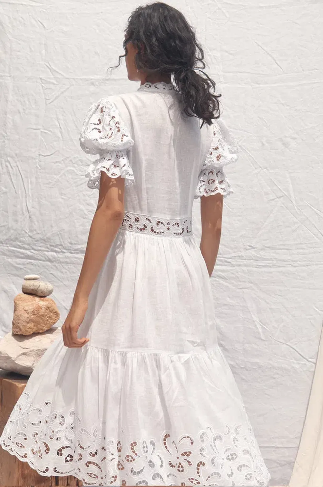 All That Remains Patience Dress White Size 10 for rent on The Volte - main image