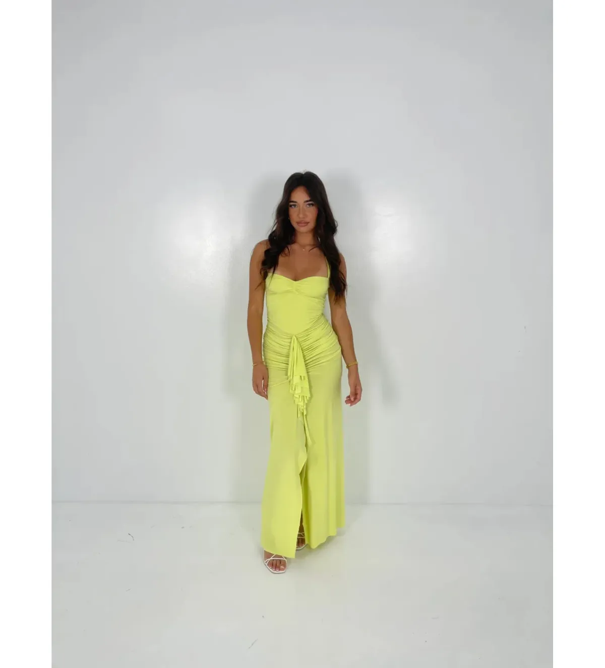 Natalie Rolt Shontae Gown Citron Size 0/AU 6 - Image 2