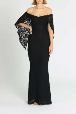 Pasduchas Flourish Gown in Black Size 6 for rent on The Volte - image 1