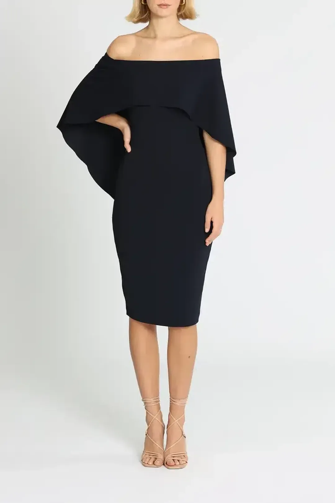 Pasduchas Composure Midi Dress in Black Size 10 for rent on The Volte - main image