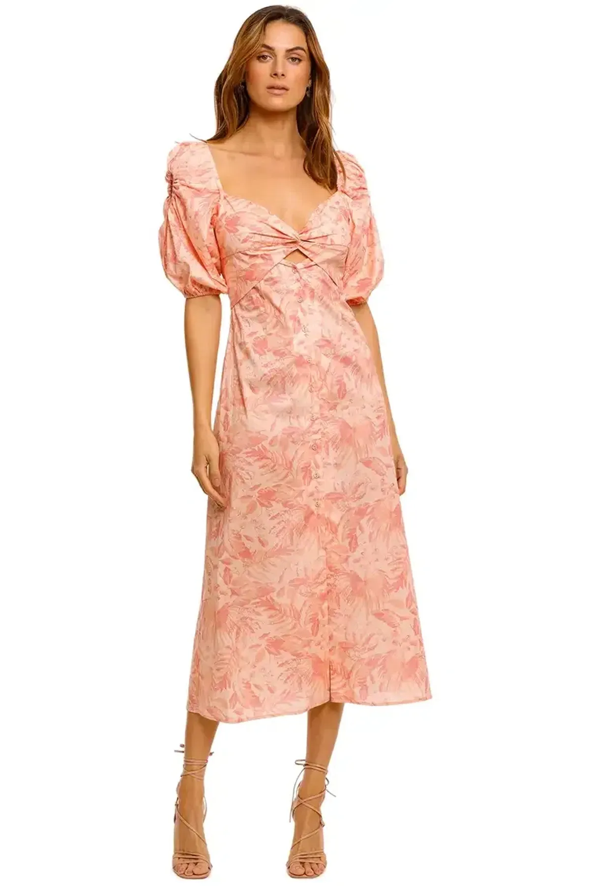 Pasduchas Aviary Midi Dress in Pink Size 10 - Image 2