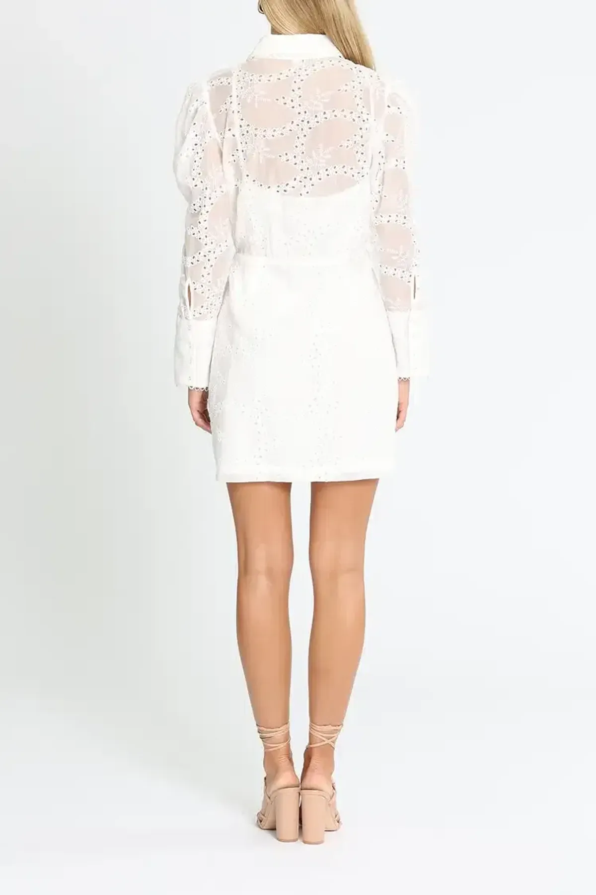 Pasduchas Parlour Dress in Ivory Size 14 - Image 3