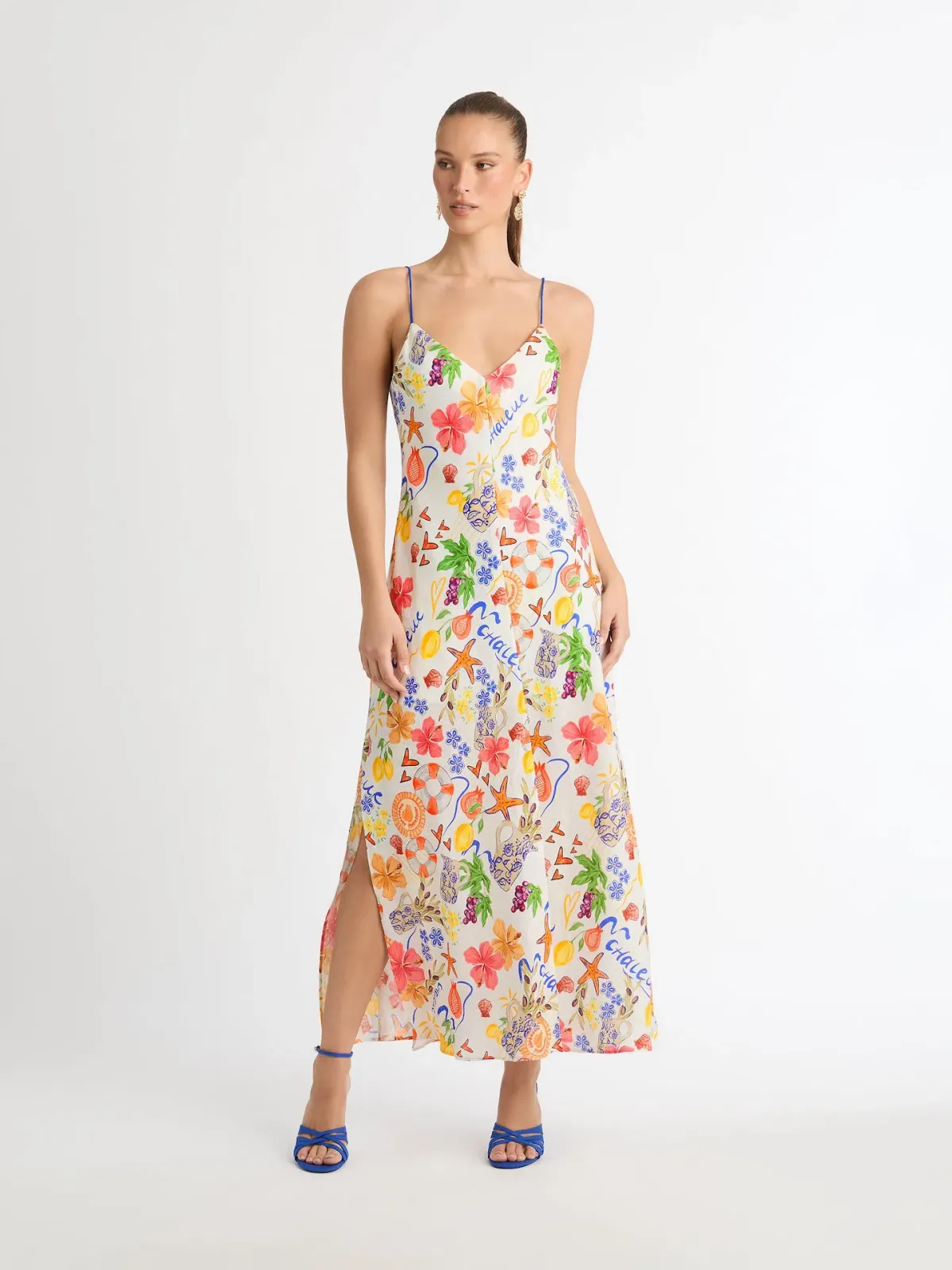 Sheike Summer Armour Linen Dress Print Size 12 for rent on The Volte - main image
