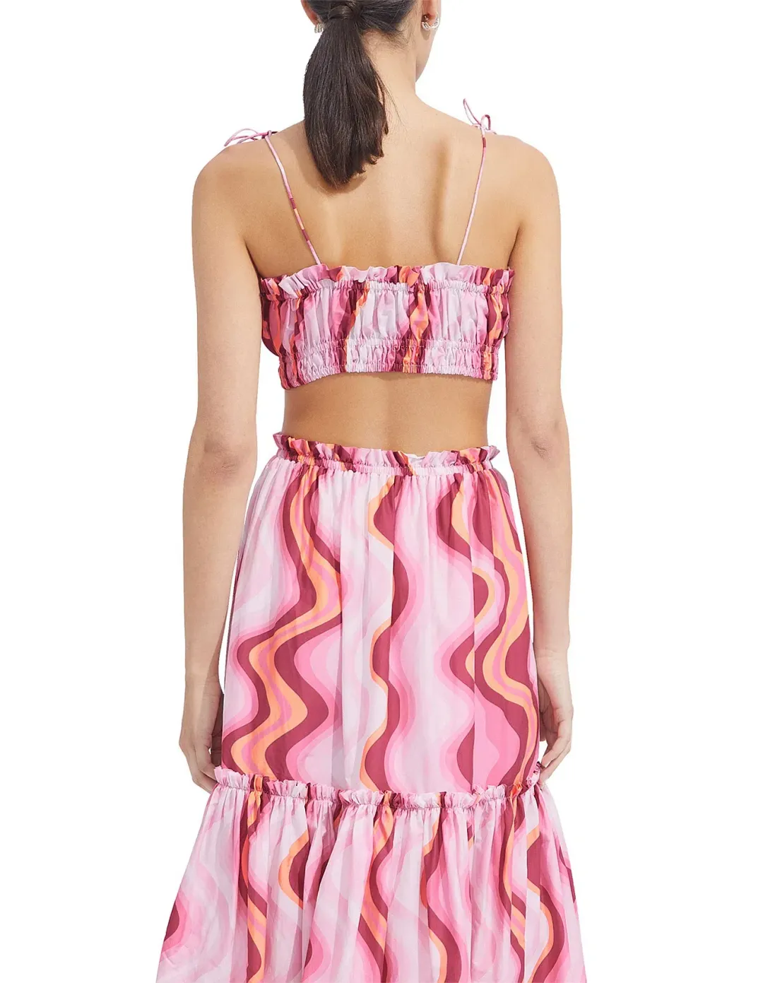 Steele Cameron Bustier & Austin Skirt Set in Groovy Print Size 8/10 for rent on The Volte - main image