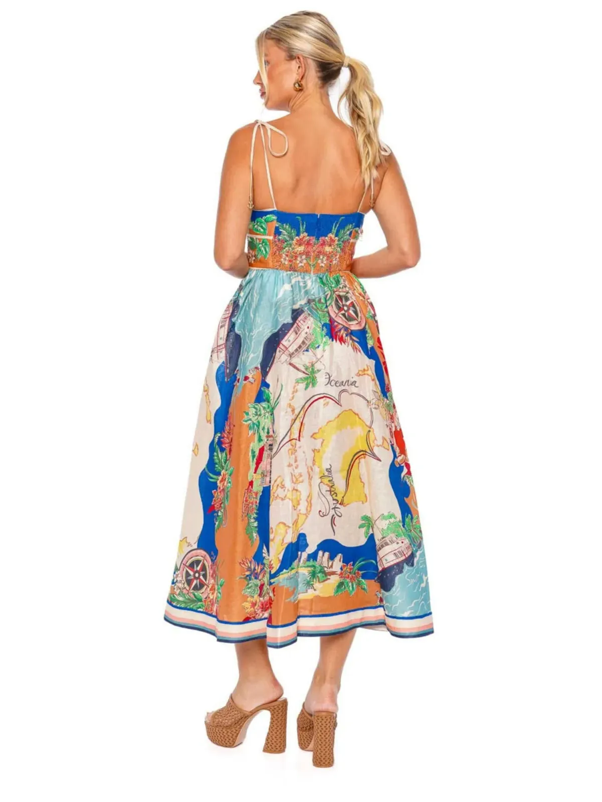 Zimmermann Alight Picnic Dress Nautical Map Size 3 / AU 14 - Image 2