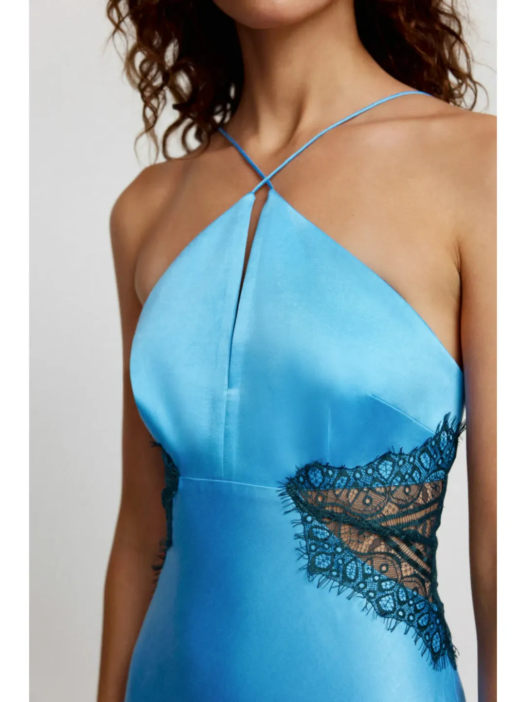 Significant Other Helaina Midi Dress Azure Blue Size AU 8 for rent on The Volte - main image
