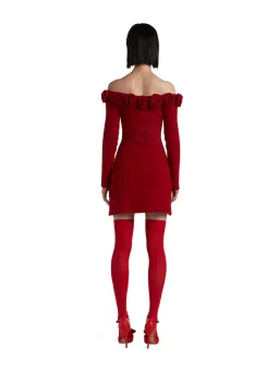 Mirae Paris Carlota Cherry Mini Dress Red Size AU 6 for rent on The Volte - image 3