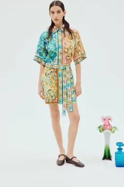 Alemais Dreamer Mini Dress Multi Floral Size 16 for rent on The Volte - image 1