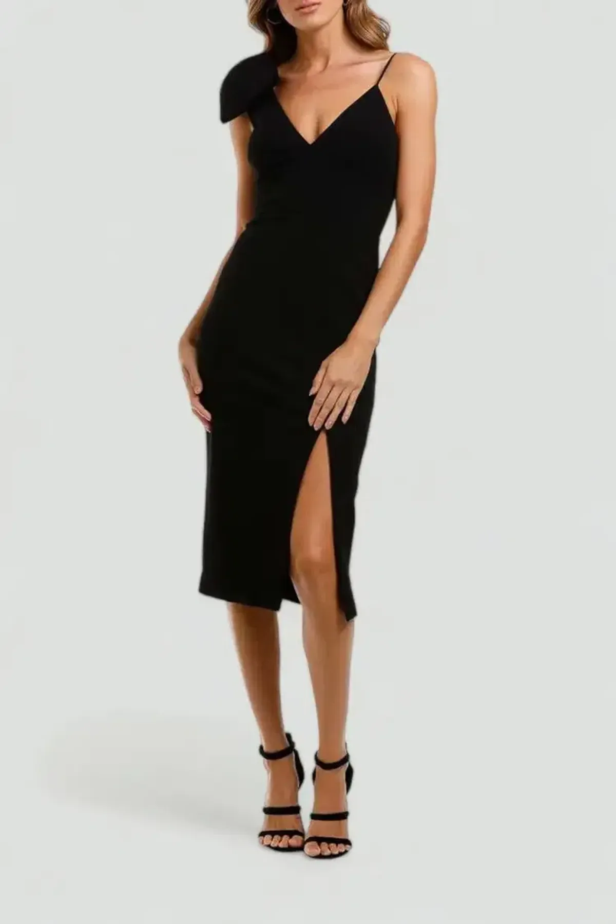 Rebecca Vallance Love Bow Dress in Black Size 10 - Image 1