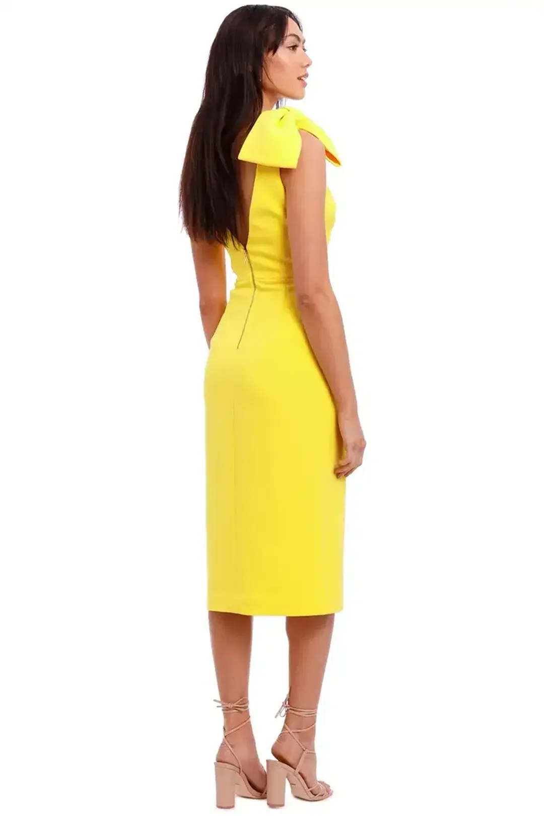 Rebecca Vallance Love Bow Dress in Yellow Size 8 for rent on The Volte - main image