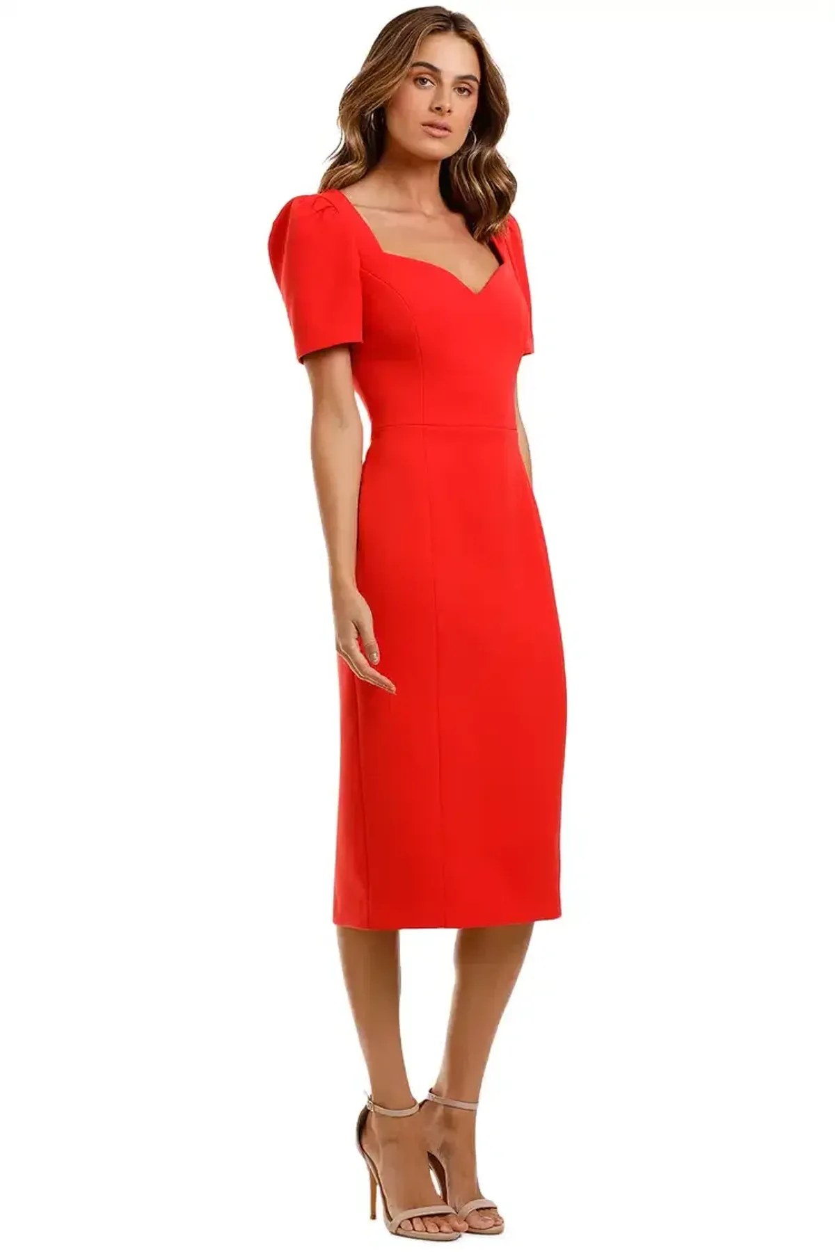Rebecca Vallance Lamour Dress in Red Size 14 - Image 2