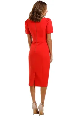 Rebecca Vallance Lamour Dress in Red Size 14 for rent on The Volte - image 3